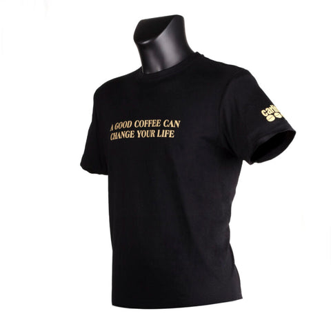 Carlito "A Good Coffee Can Change Your Life" T-Shirt.